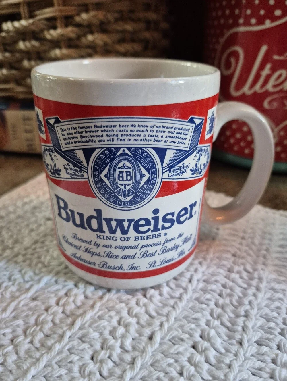 Vintage Authentic Budweiser Anheuser- Busch Mug